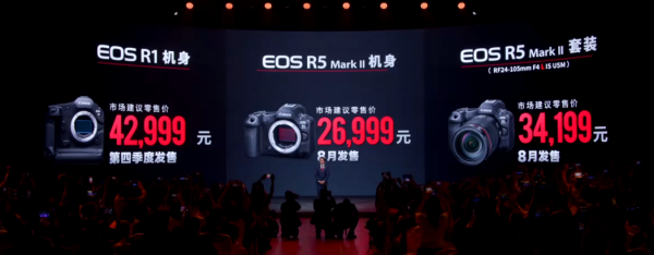 佳能EOS R5 Mark II微单相机发布